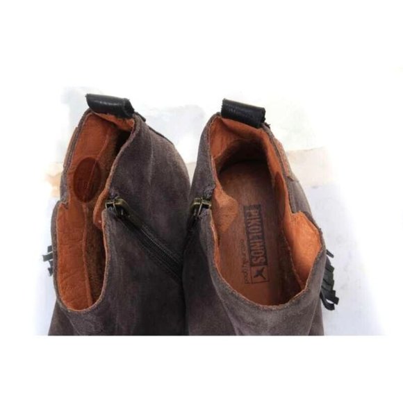 Pikolinos Baqueira Suede Ankle Booties ankle boots distressed womens 39 us 8.5-9 - Picture 3 of 7